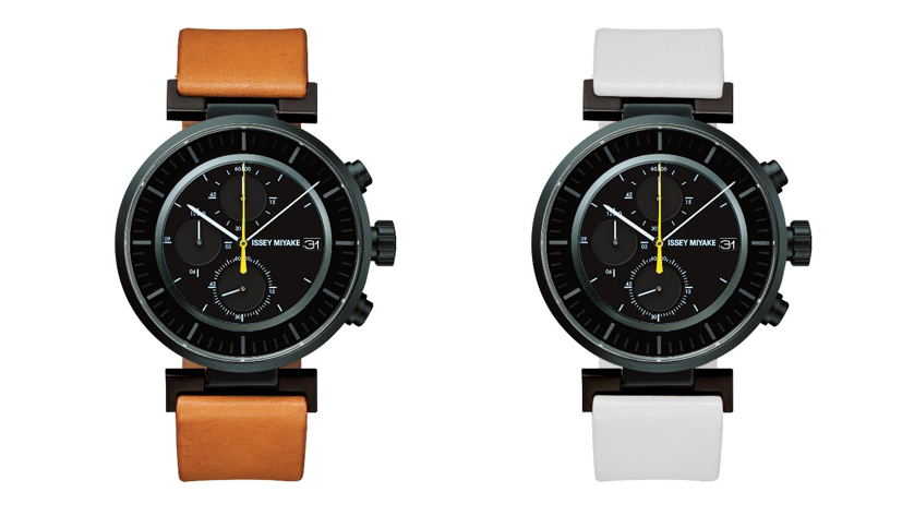 wena wrist leather Chronograph set white &ndash;ISSEY MIYAKE Edition-（WNW-SC22E1N/W）