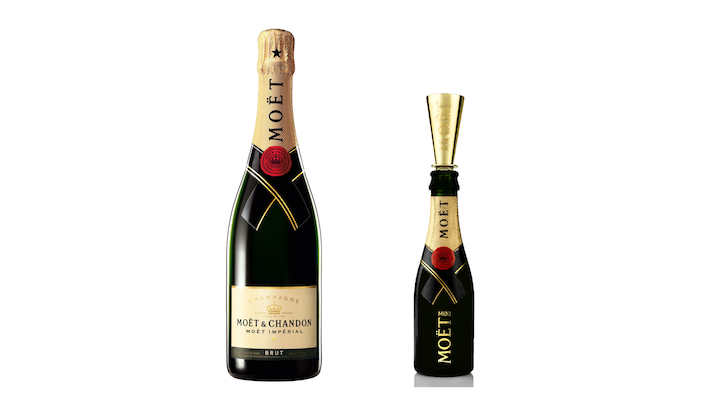 MOET モエ・エ・シャンドン ミニボトル　6本セット 専用フルート付き MOET＆CHANDON（モエ・エ・シャンドン） 【送料無料 ミニ6本セット