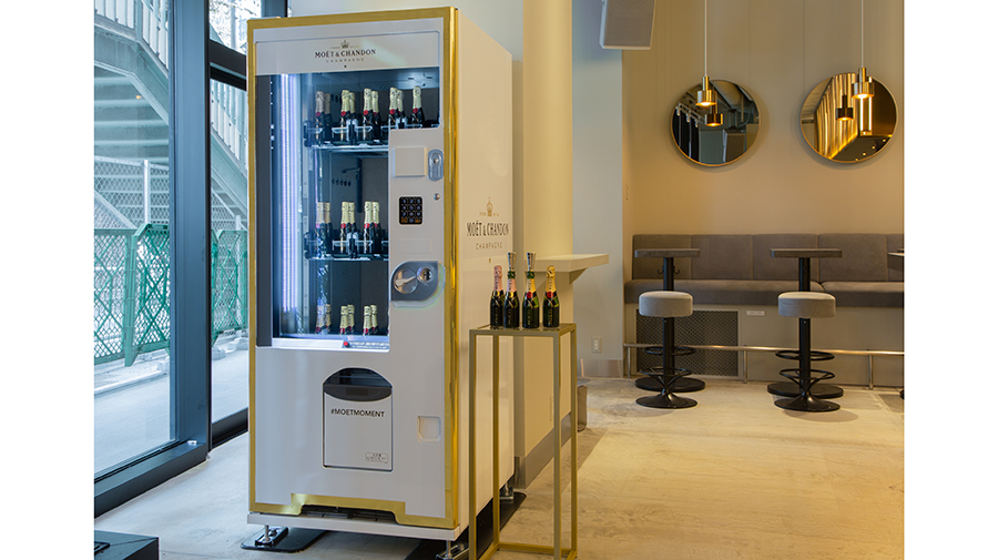 ユニークなシャンパン体験を！ ミニ モエ専用自動販売機「MO&Euml;T MINI-MATIC」が日本上陸！