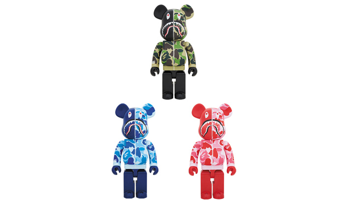 BAPE(R) CAMO SHARK BE@RBRICK 1000％