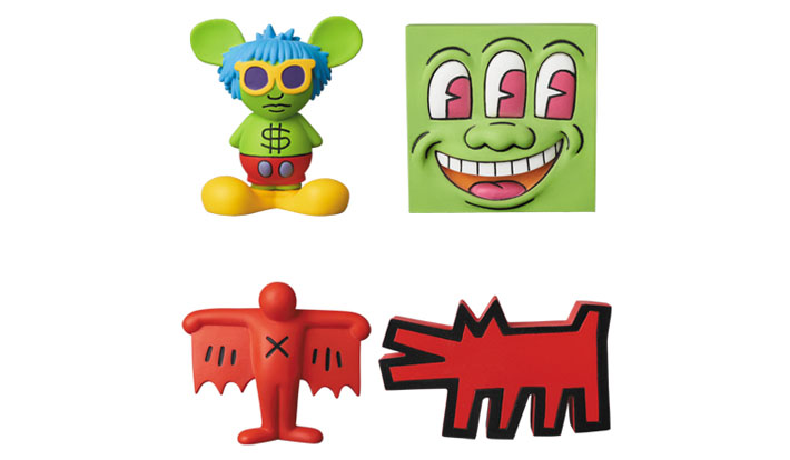 MINI VCD KEITH HARING Andy Mouse／Three Eyed Smiling Face／Flying Devil／Barking Dog