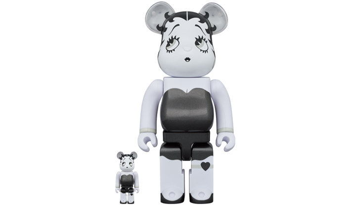 BE@RBRICK｜BE@RBRICK Betty Boop(TM) BLACK & WHITE Ver. 100％ & 400