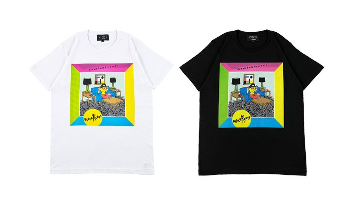 VINYL &ldquo;BLACK CATS&rdquo; TEE CREAM-SODA PRESENTS