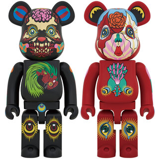 現代美術 田名網敬一 直筆サイン『BE@RBRICK 1000％赤』1205B 楽天市場