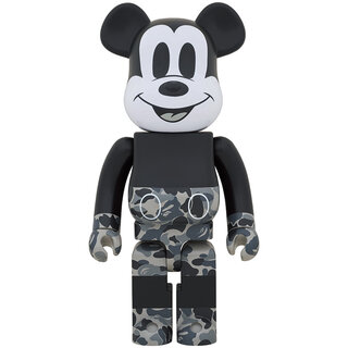 BE@RBRICK BAPE®️ MICKEY MOUSE MONOTONE Ver. 100% & 400% / 1000
