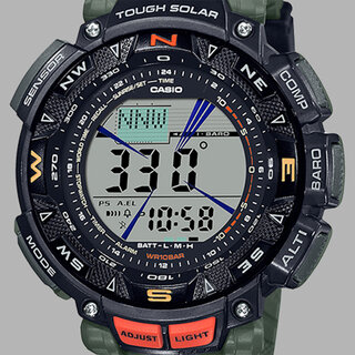 アウトドアで活躍するPRO TREK「PRG-240」に、アースカラーの新モデル