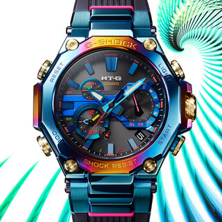 ブルーフェニックスをモチーフに、神秘的に輝くレインボーIP加工を施