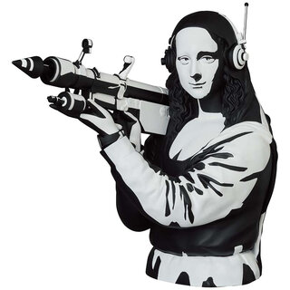 ロケットランチャーを手にしたモナ・リザが示す平和への祈り | MEDICOM