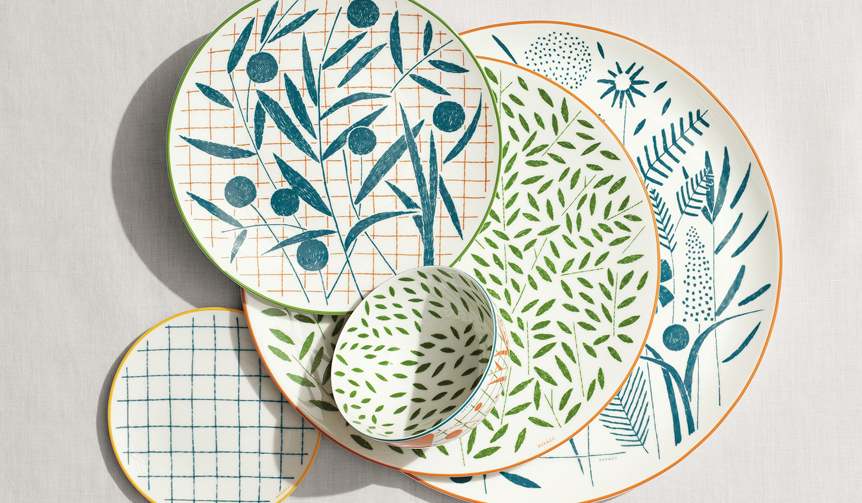 New for 2018: Tableware Inspired by English Gardens | HERMÈS