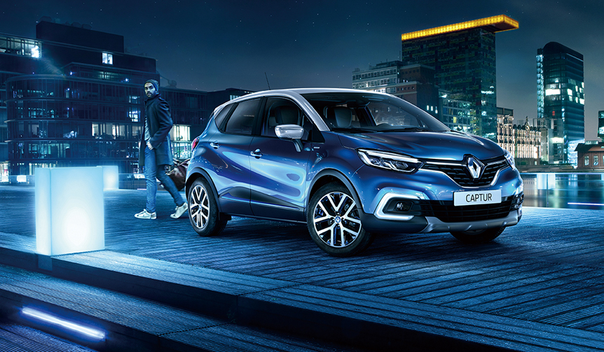 スポーティなブルー×グレーのキャプチャー限定車｜Renault