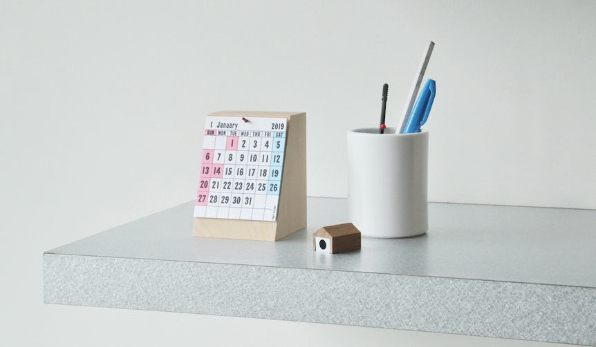 Desktop models also receive minor updates. The annual letterpress calendar from PAPIER LABO.