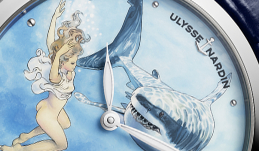 センシュアルなラブストーリーが描かれたハンドペイントウオッチ｜ULYSSE NARDIN