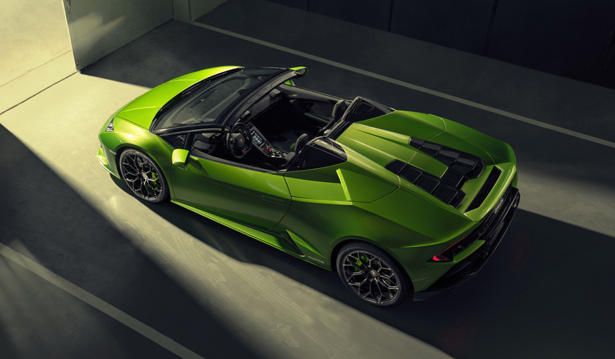 Lamborghini's Latest Open-Top, the "Huracán EVO Spyder," Arrives | Lamborghini