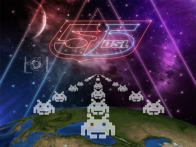 55DSL Collaborates with "SPACE INVADERS"