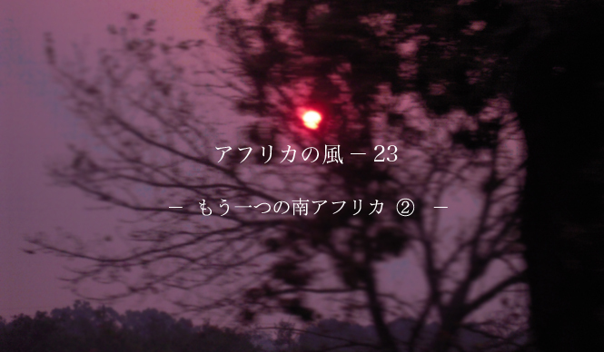Noriko Asano | "Winds of Africa" Chapter 23: Another Side of South Africa 2