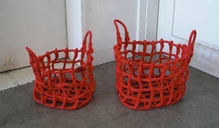 藤城成貴/shigeki fujishiro knot s red shigeki fujishiro design｜藤城成貴デザインの多機能カゴ「knot