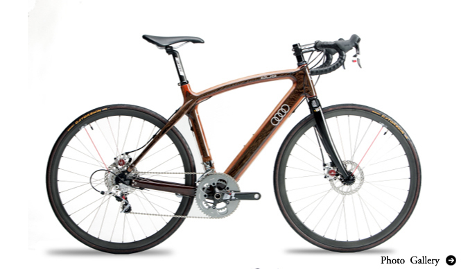 Audi duo | A Wooden-Frame Bicycle from Audi