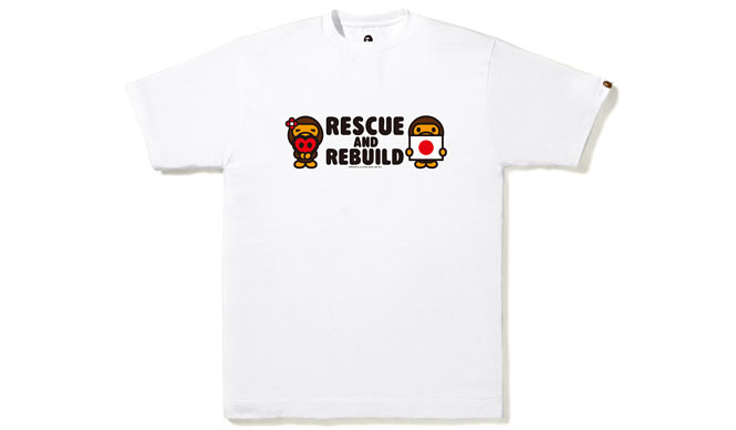 A BATHING APE®｜東日本大震災復興支援Tシャツ第3弾発売