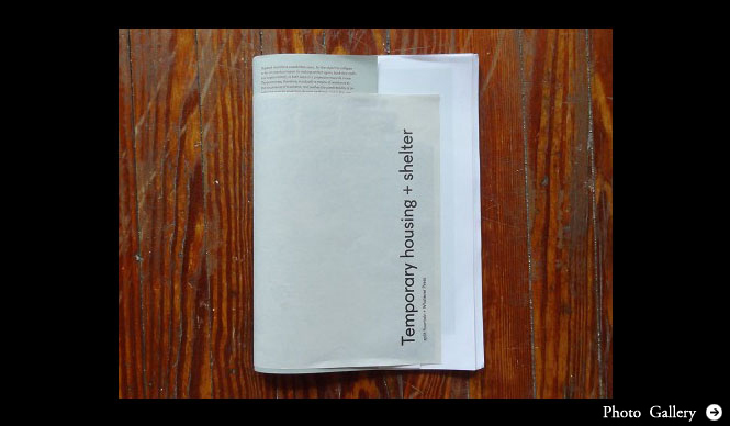 Whatever Press＋split/fountain｜リトルプレス（限定部数冊子）『Temporary housing + shelter』