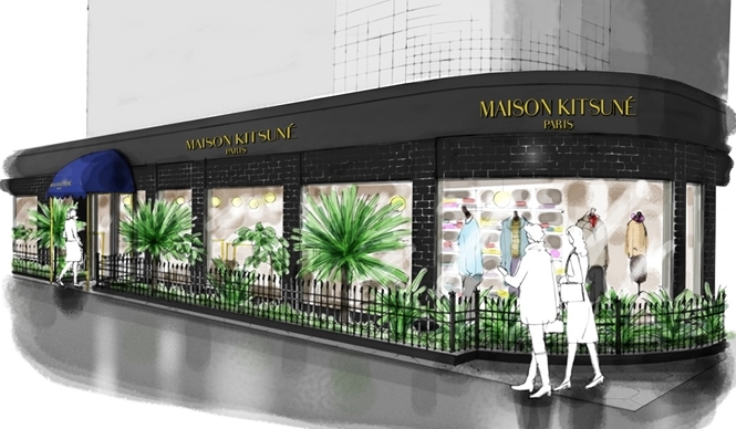 MAISON KITSUN&Eacute;｜メゾン キツネ、南青山に路面店を2店舗同時オープン
