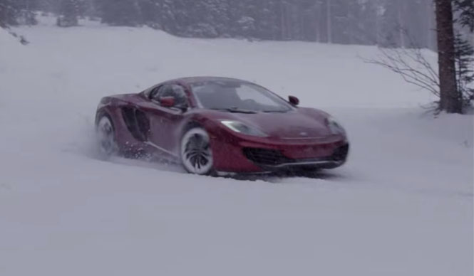 スノーボーダー vs MP4-12C スパイダー｜McLaren