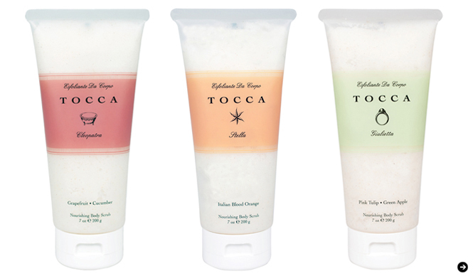 TOCCA｜3つの香りの贅沢なシュガースクラブ