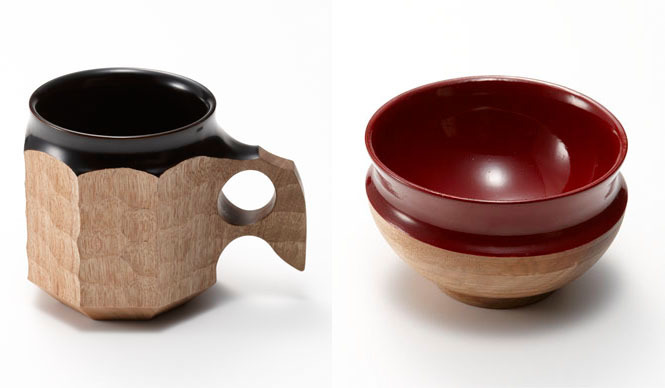 「Y's×AKIHIRO WOODWORKS」の木製マグカップ＆ボウル