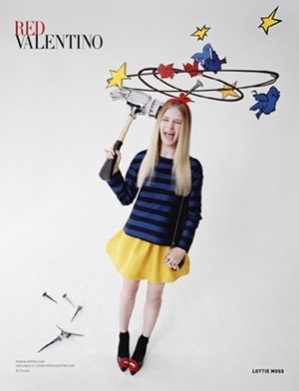 RED VALENTINO | Lottie Moss Stars in Latest Fairy Tale-Inspired Advertising Campaign