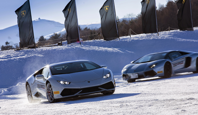 ランボルギーニによる雪氷上のドライビングトレーニング （前編）｜Lamborghini