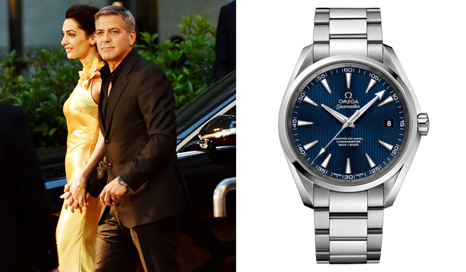 George and Amal Clooney Wear OMEGA at the Film's Japan Premiere