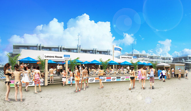 ITを活用して快適なビーチライフを提案する海の家が由比ヶ浜に登場｜Lenovo