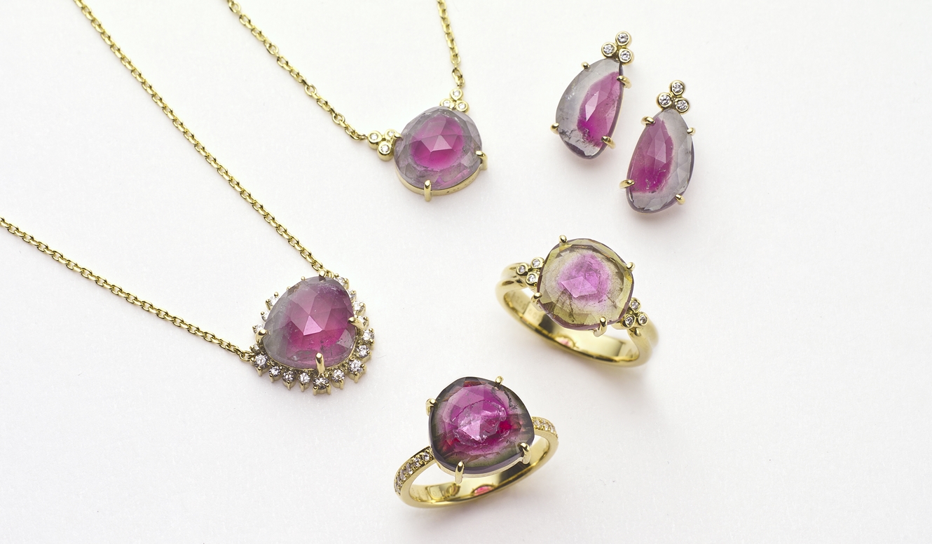 New Collection Featuring Watermelon Tourmaline | HASUNA