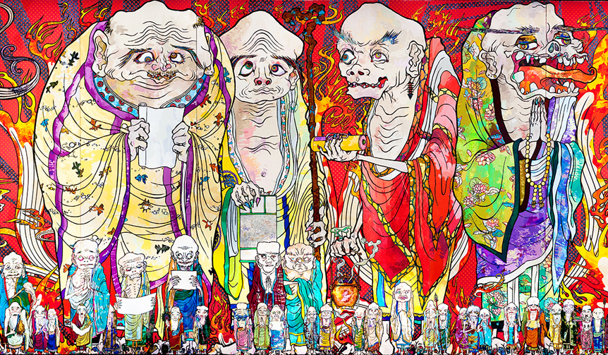 All works, including the monumental "Five Hundred Arhats," spanning 100 meters in length, are exhibited in Japan for the first time | MORI ART MUSEUM