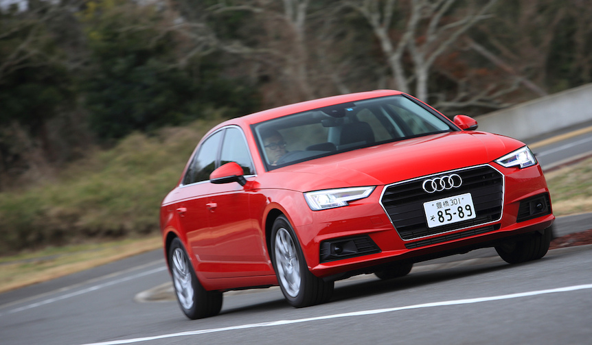 A Test Drive of the New A4 Upon Its Arrival in Japan