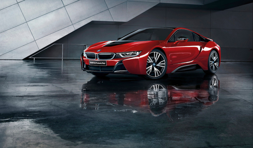 Sporty PHV "i8" Reimagined in a Special Limited Edition Red | BMW