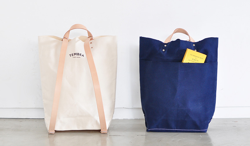 リュックと手持ちのトートで使える。人気のバッグが装い新たに2ウェイ仕様に｜TEMBEA