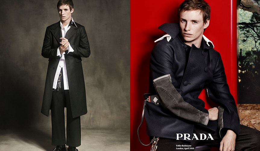 エディ・レッドメインが、プラダの2016年秋冬メンズ広告キャンペーンに登場！｜PRADA