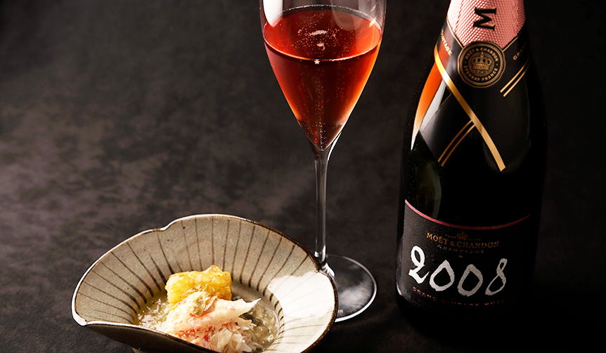 「グラン ヴィンテージ ロゼ 2008」と和食のマリアージュ｜MOËT & CHANDON