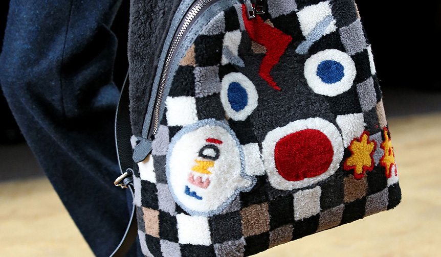 The unique 'Fendi Face' with its monster motif, by FENDI.