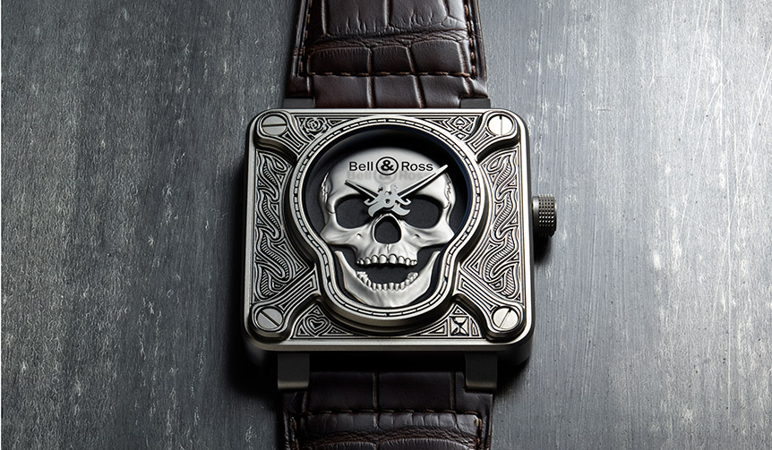 Introducing the "BR 01 Burning Skull" Adorned with Tattoo Art | Bell & Ross