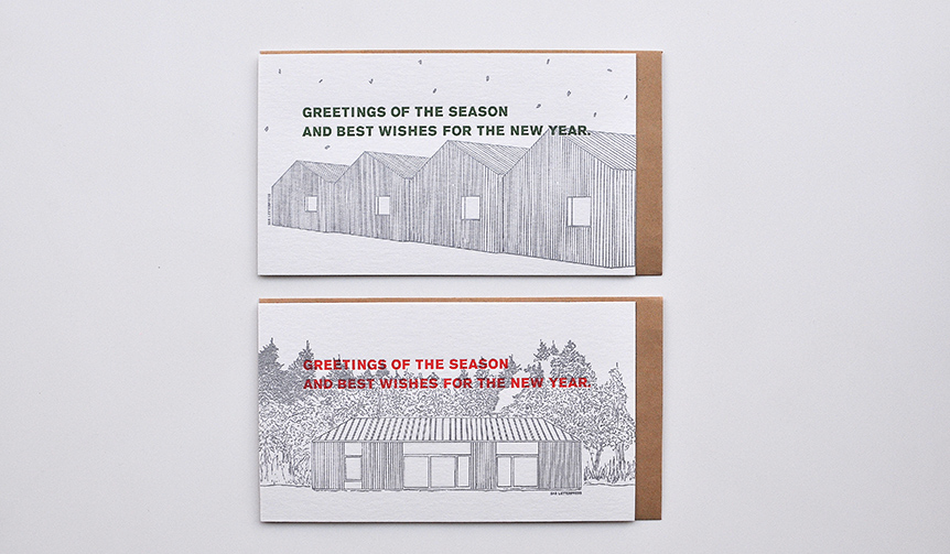 Perfect for New Year's greetings. New greeting cards | SAB LETTERPRESS