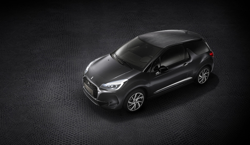 A limited edition DS3 with a realistic leather sticker on the roof | DS