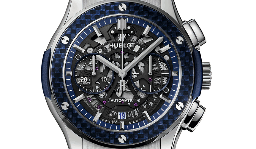 わずかに88本のみ。スケルトンフェイスにブルーカーボンを合わせた特別モデル｜HUBLOT