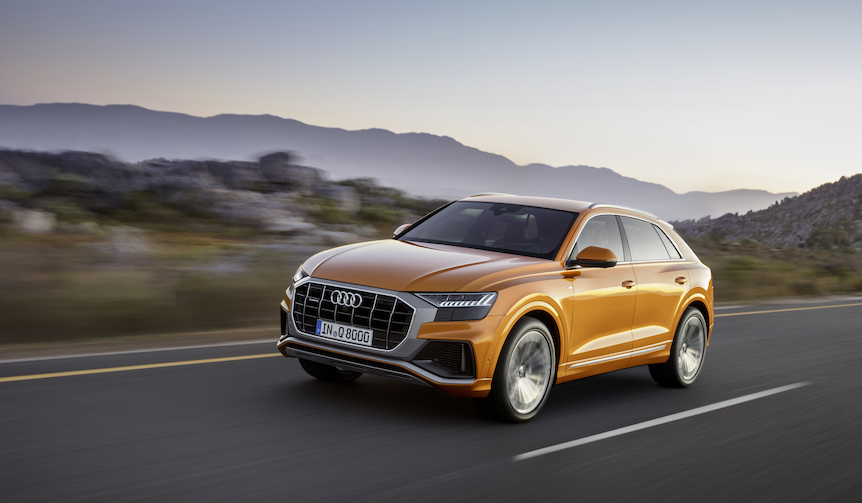 Audi Unveils the Large SUV Coupe "Q8" at World Premiere
