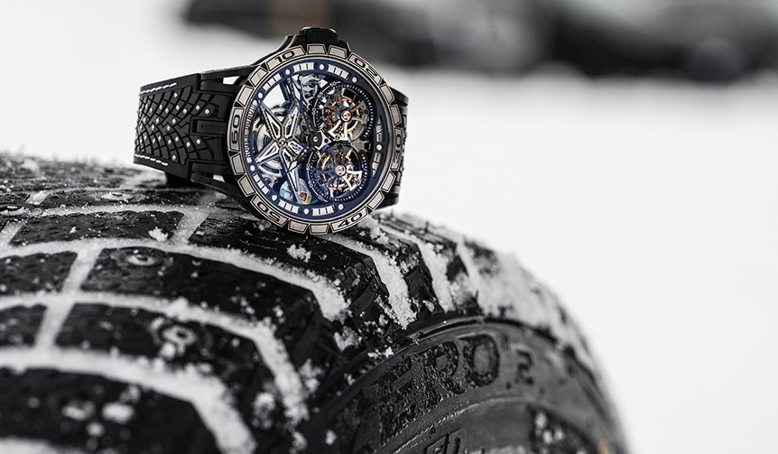 Limited to 8 pieces worldwide. "Excalibur Pirelli Ice Zero 2" | ROGER DUBUIS