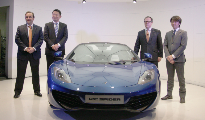 マクラーレンMP4-12Cスパイダー、日本初上陸｜McLaren ギャラリー