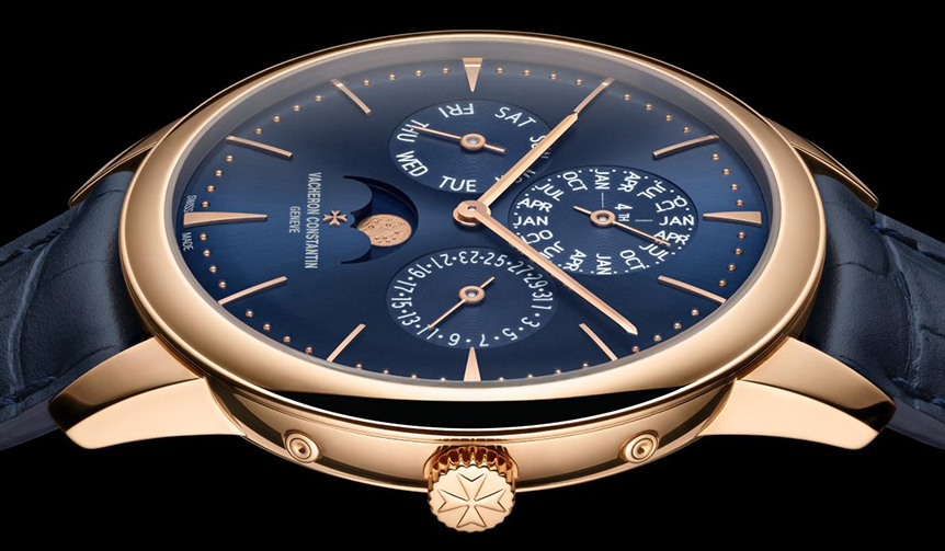 An Ultra-Thin Perpetual Calendar Watch in Midnight Blue | VACHERON CONSTANTIN