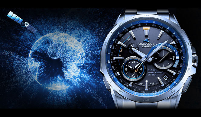 CASIO｜GPSと電波によるハイブリッド時刻取得システム搭載した「オシアナス」