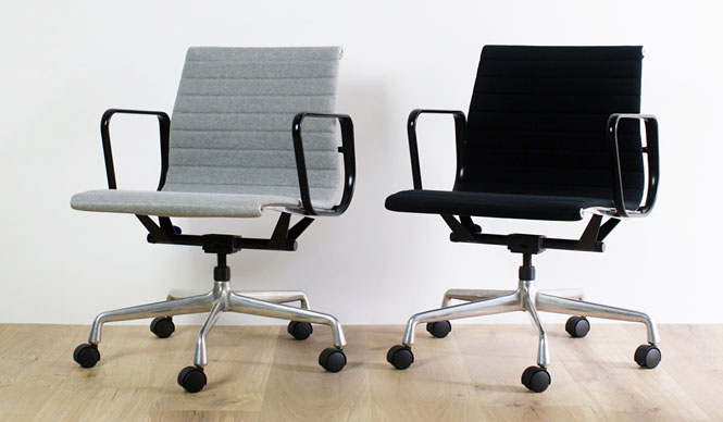 Eames Aluminum Group Chair Remade with Loopwheeler Fabric | BUILDING Gallery