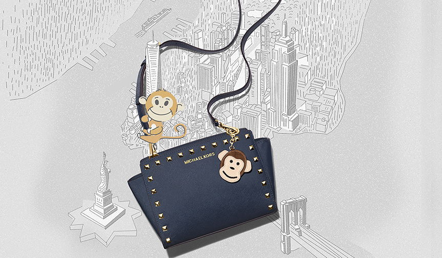Michael Kors Unveils a Charming Monkey Key Charm | MICHAEL KORS Gallery
